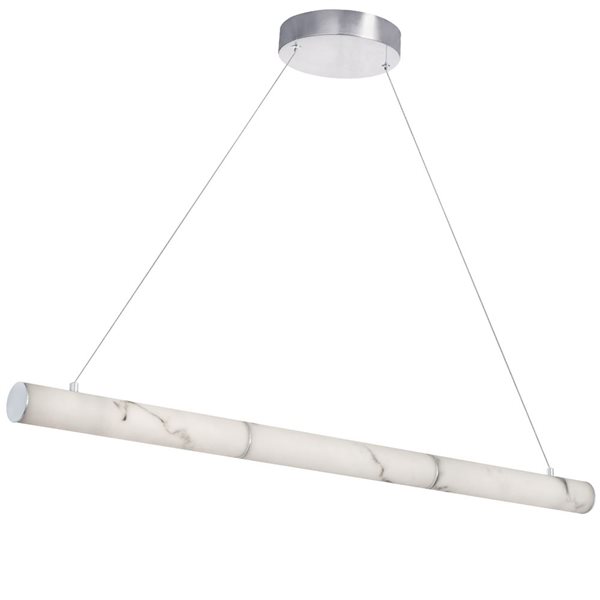 Dainolite Reuben LED Linear Pendant Ceiling Light - Polished Chrome