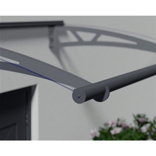 Canopia by Palram Altair Door Awning w/ 3 x 15-ft Clear Panel