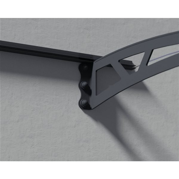 Canopia by Palram Altair Door Awning w/ 3 x 15-ft Clear Panel