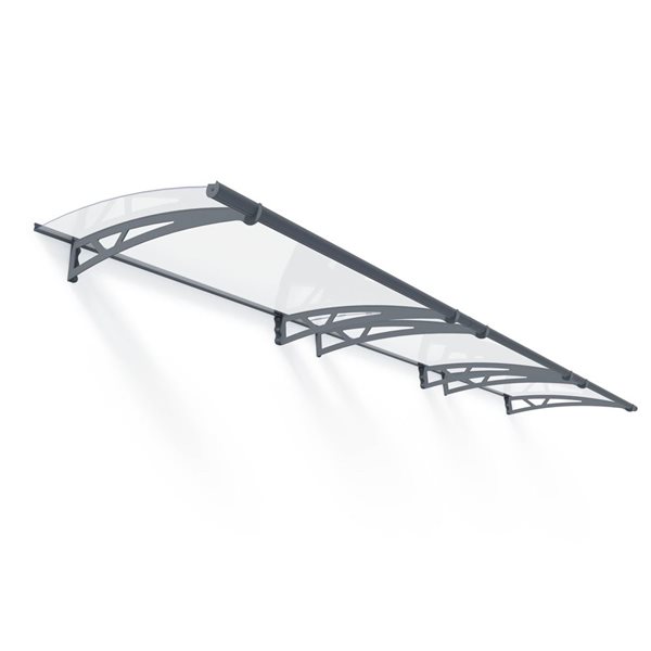 Canopia by Palram Altair Door Awning w/ 3 x 15-ft Clear Panel