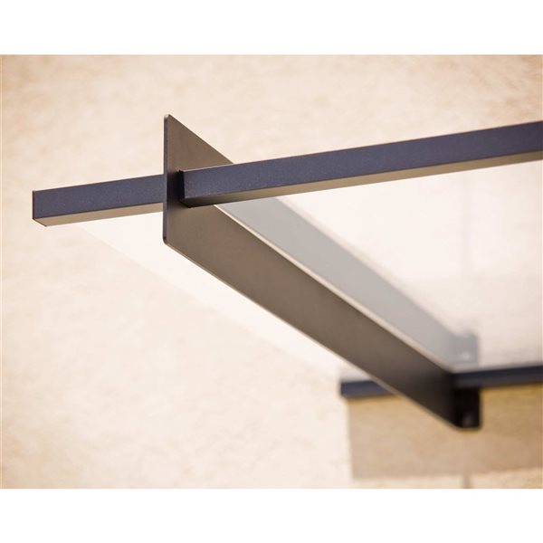 Canopia by Palram Nancy Door Awning w/ 3 x 5-ft Clear Panel