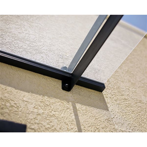 Canopia by Palram Nancy Door Awning w/ 3 x 5-ft Clear Panel