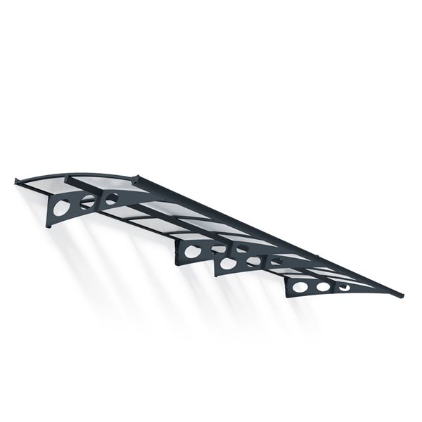 Canopia by Palram Herald Door Awning w/ 4.5 x 14.6-ft Clear Panel