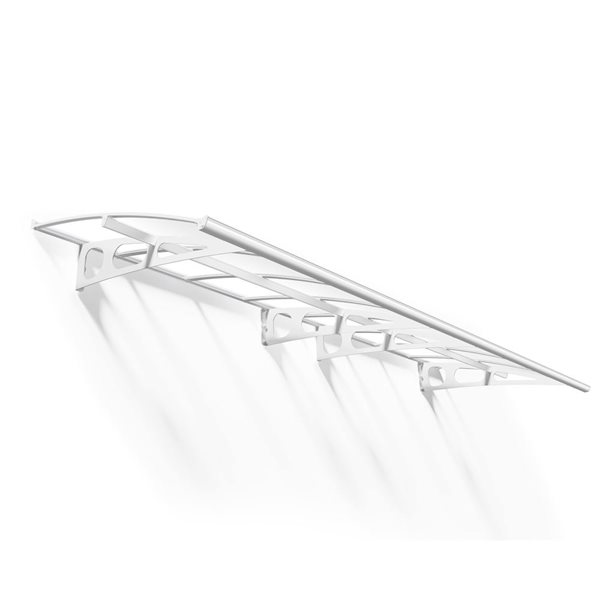 Canopia by Palram Bordeaux Door Awning w/ 4.5 x 14.6-ft Clear Panel