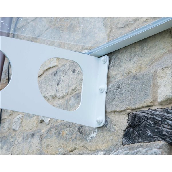 Canopia by Palram Bordeaux Door Awning w/ 4.5 x 7.3-ft Clear Panel