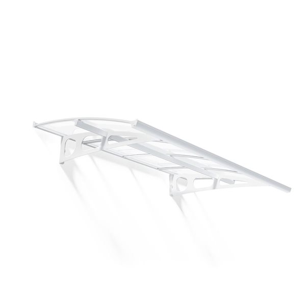 Canopia by Palram Bordeaux Door Awning w/ 4.5 x 7.3-ft Clear Panel