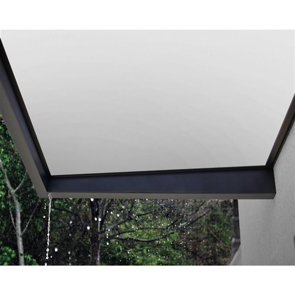 Canopia by Palram Sophia Door Awning w/ 3 x 7-ft White Panel