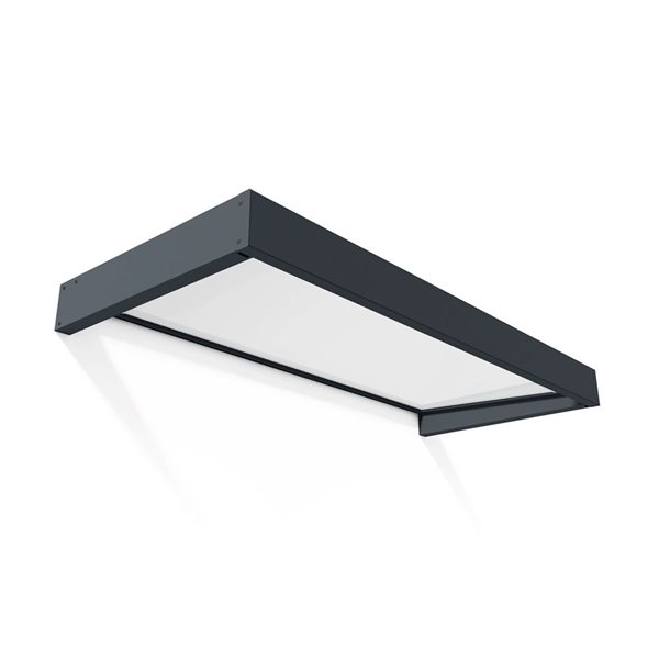 Canopia by Palram Sophia Door Awning w/ 3 x 7-ft White Panel