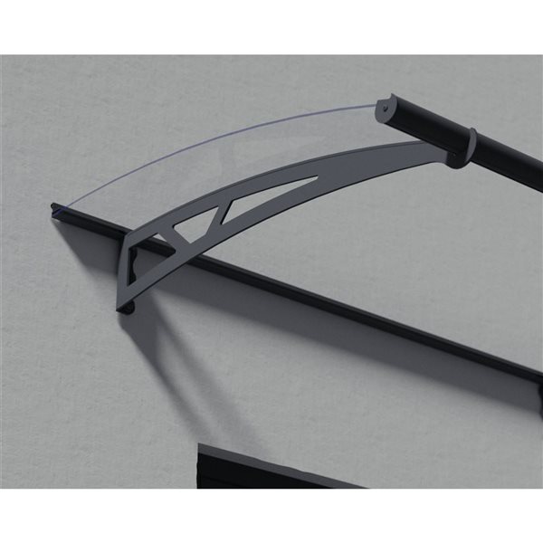 Canopia by Palram Altair Door Awning w/ 3 x 10-ft Clear Panel
