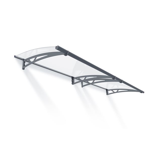 Canopia by Palram Altair Door Awning w/ 3 x 10-ft Clear Panel