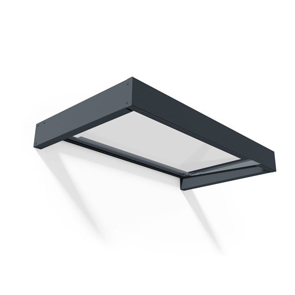 Canopia by Palram Sophia Door Awning w/ 3 x 5-ft Clear Panel