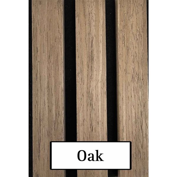 Dogberry 94.5 x 12-in Acoustic Wall Panel 2/Pck - Oiled Oak