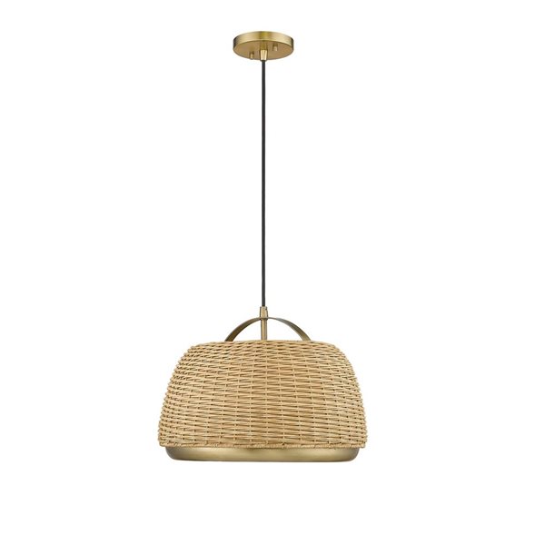 Millennium Lighting 1-Light Pendant Ceiling Light - Vintage Brass