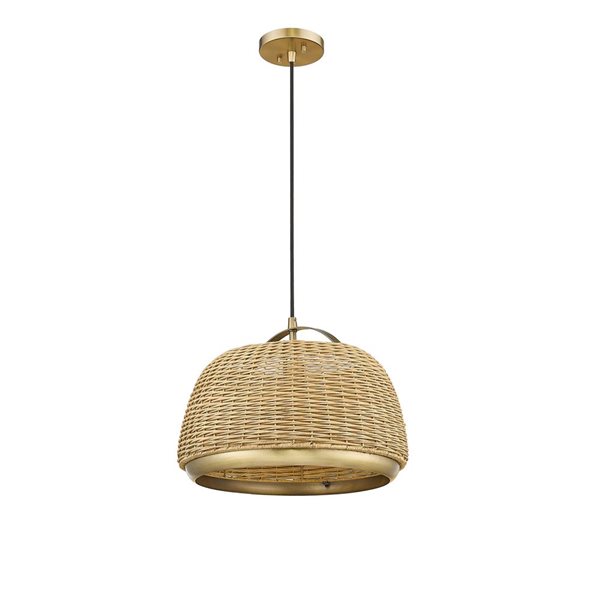 Millennium Lighting 1-Light Pendant Ceiling Light - Vintage Brass