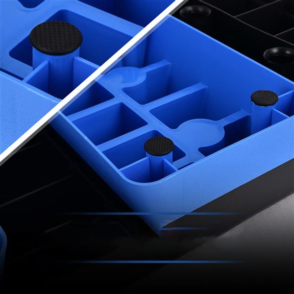 Costway Fitness Aerobic Adjustable Step Exerciser - Blue