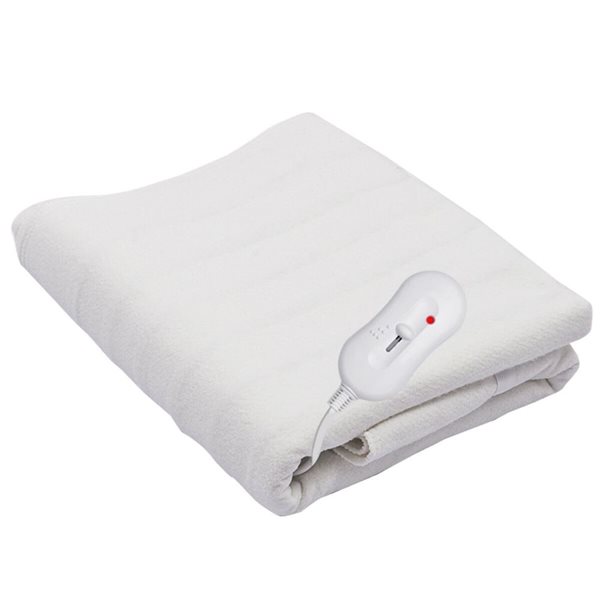 Costway 28 x 70-in Polyester Digital Massage Table Warming Pad w/ Heat Settings and Auto Overheat Protection - White
