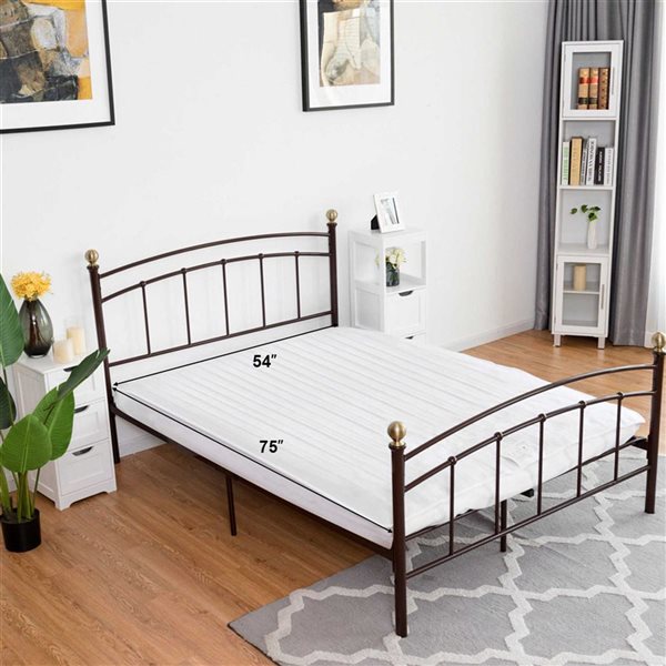 Costway 75 x 64-in Full Size Electric Heated Mattress Pad w/ 8 Temperature Settings/10H Timer