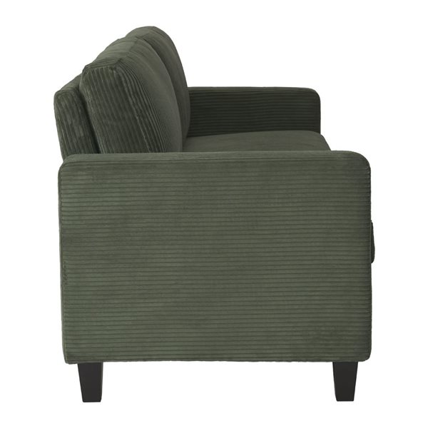 CorLiving Alton Corduroy Sofa - Green