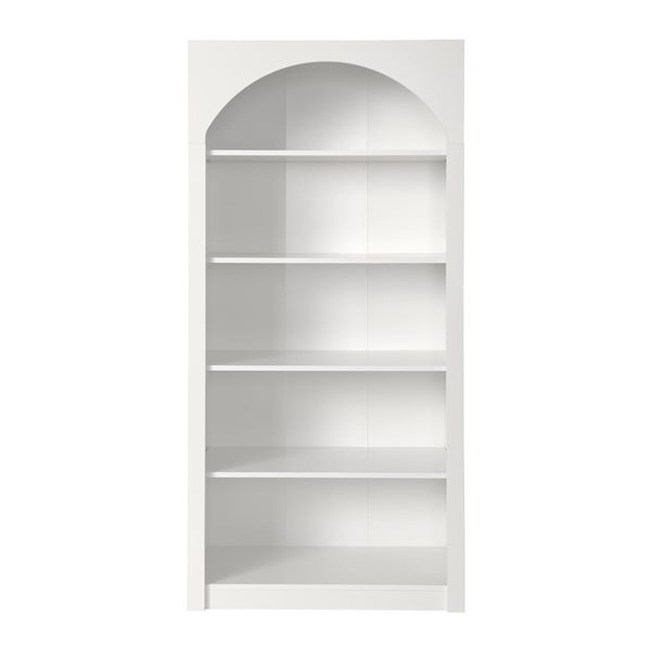 CorLiving Caldwell Arched Bookcase - White