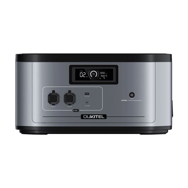 OUKITEL 2048 Wh Expansion Battery, Stand Alone Power Station w/ 200 W Solar Input