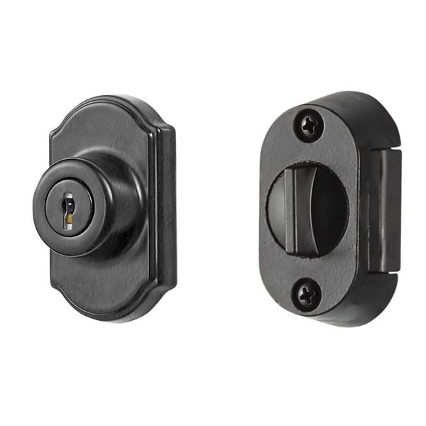 Ideal Security Keyed Deadbolt - Matte Black