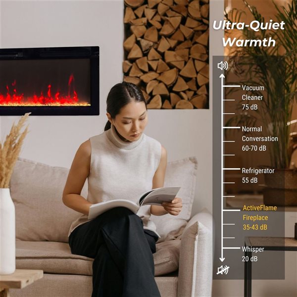 ActiveFlame Mirage 2 Electric Fireplace 60-in