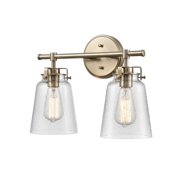 Millennium Lighting Amberose Modern Gold 2-Light Modern/Contemporary Vanity Light