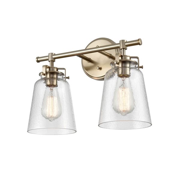 Millennium Lighting Amberose Modern Gold 2-Light Modern/Contemporary Vanity Light