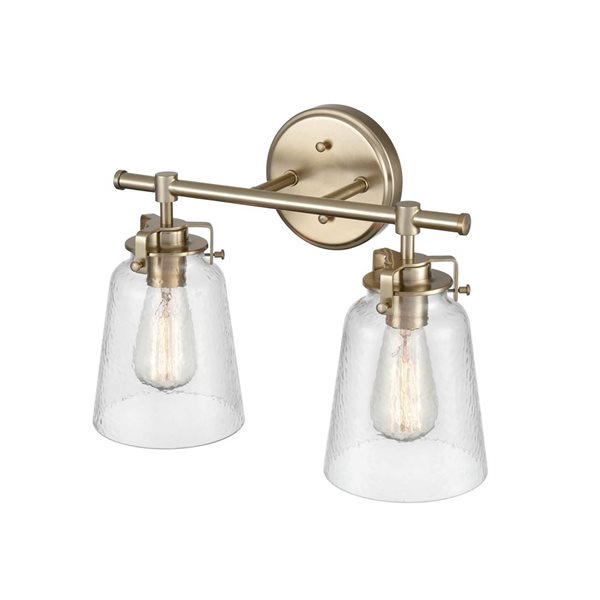 Millennium Lighting Amberose Modern Gold 2-Light Modern/Contemporary Vanity Light