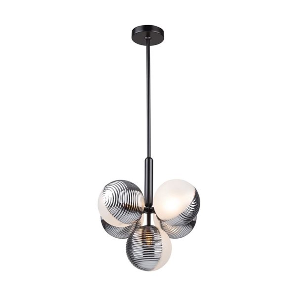 Artcraft Lighting Bolla Black 5-Light Pendant Light