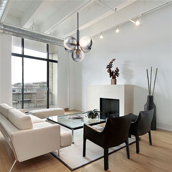 Artcraft Lighting Bolla Black 5-Light Pendant Light