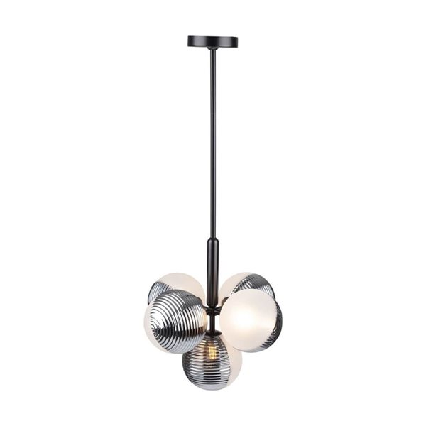 Artcraft Lighting Bolla Black 5-Light Pendant Light