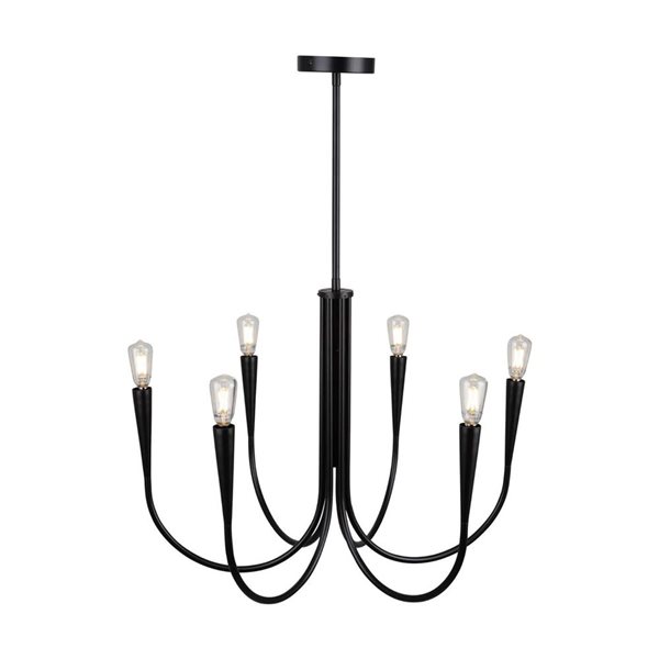 Artcraft Lighting Bronte Black 6-Light Chandelier