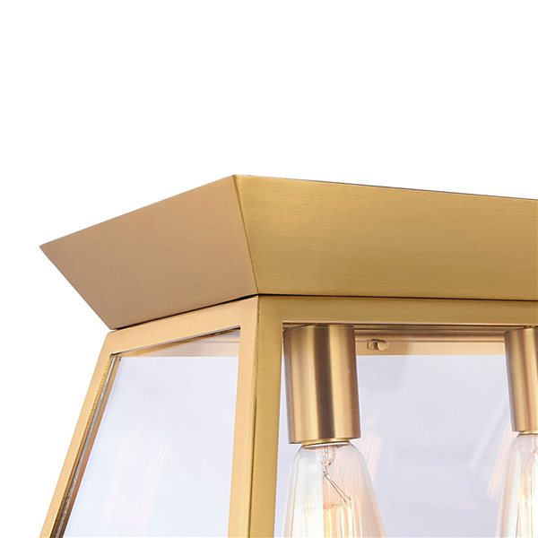 Artcraft Lighting Lucian Brushed Brass Linear Island Light