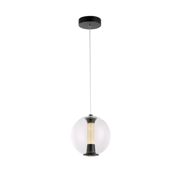 Artcraft Lighting Arlo Black 1-Light Pendant Light