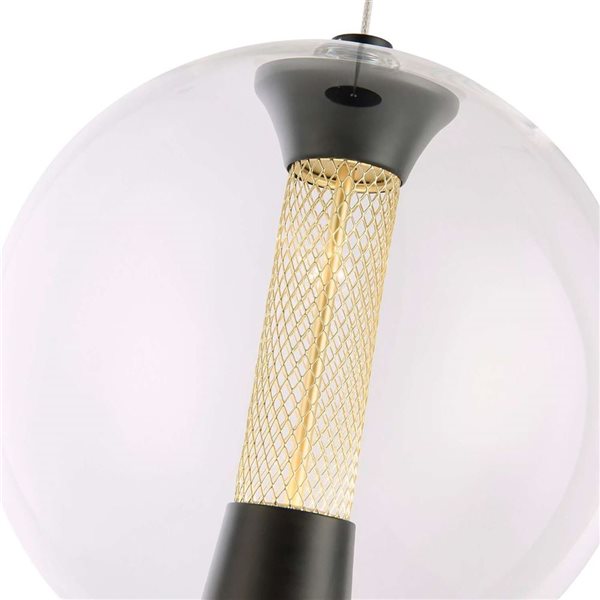 Artcraft Lighting Arlo Black 1-Light Pendant Light