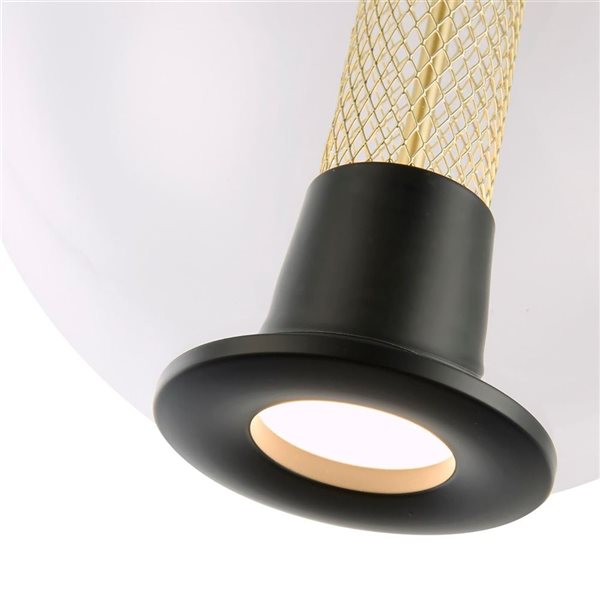 Artcraft Lighting Arlo Black 1-Light Pendant Light