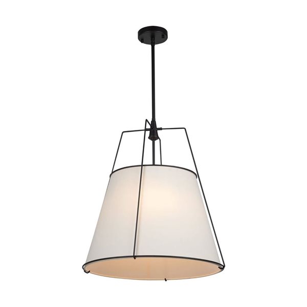 Artcraft Lighting Pullman Black 4-Light Pendant Light