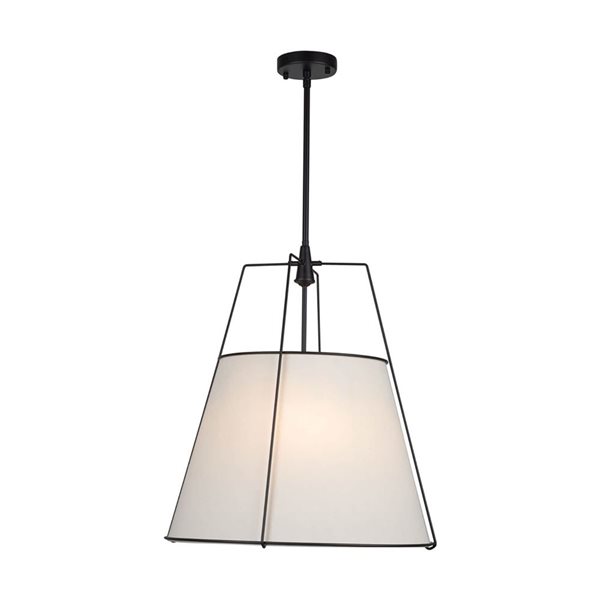 Artcraft Lighting Pullman Black 4-Light Pendant Light