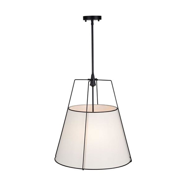 Artcraft Lighting Pullman Black 4-Light Pendant Light