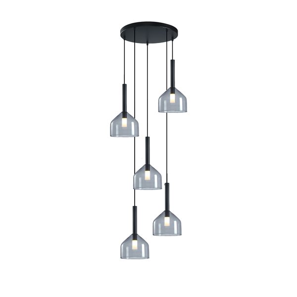 Artcraft Lighting Kali Black 5-Light Chandelier