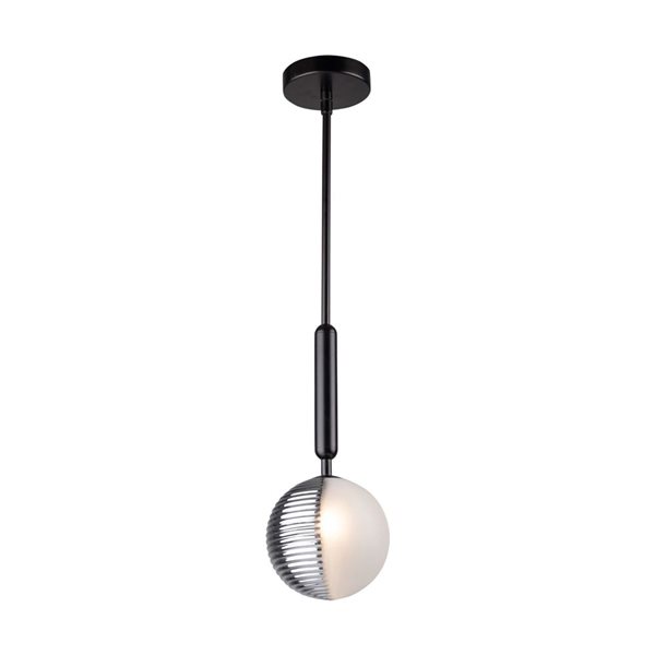 Artcraft Lighting Bolla Black 1-Light Pendant Light