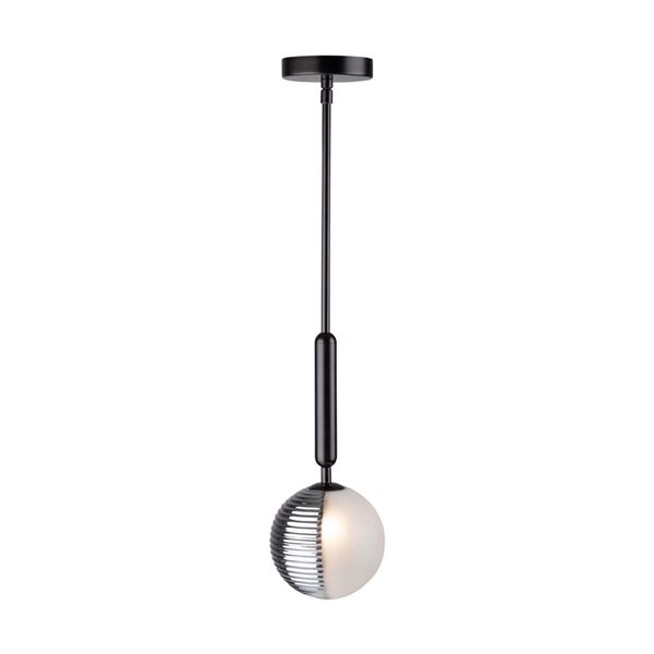 Artcraft Lighting Bolla Black 1-Light Pendant Light