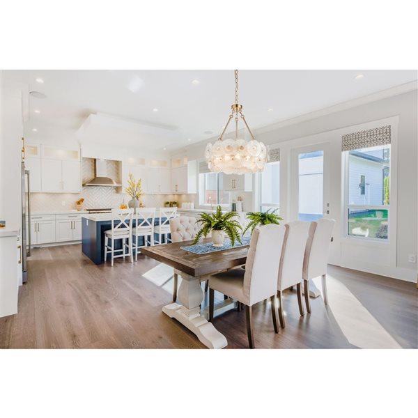 Artcraft Lighting Bloom 23.5-in Brass 14-Light Chandelier