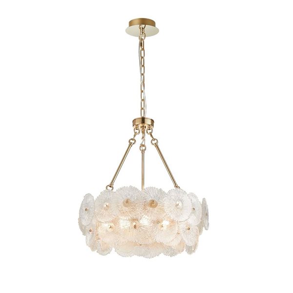 Artcraft Lighting Bloom 23.5-in Brass 14-Light Chandelier