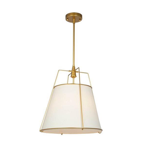 Artcraft Lighting Pullman Brass 3-Light Pendant Light