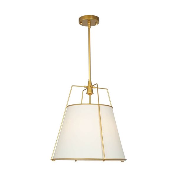 Artcraft Lighting Pullman Brass 3-Light Pendant Light