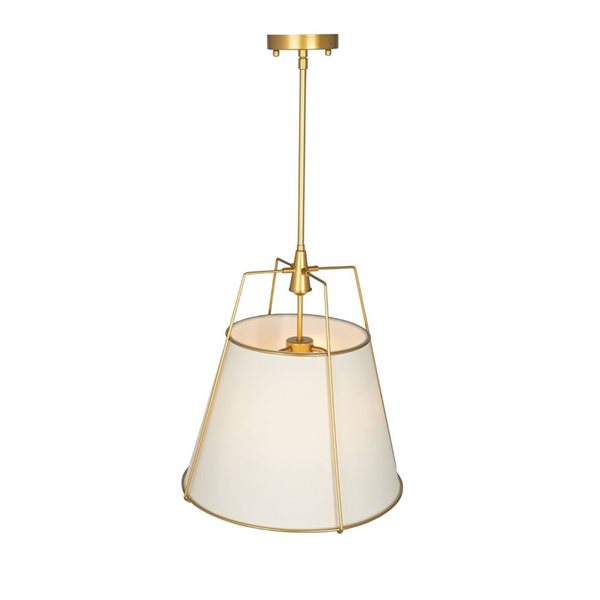 Artcraft Lighting Pullman Brass 3-Light Pendant Light