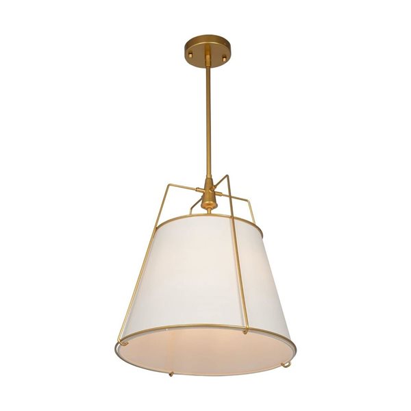 Artcraft Lighting Pullman Brass 3-Light Pendant Light
