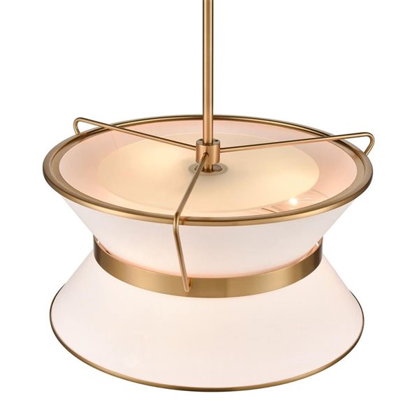 Artcraft Lighting Layla 17-in Brushed Brass Chandelier